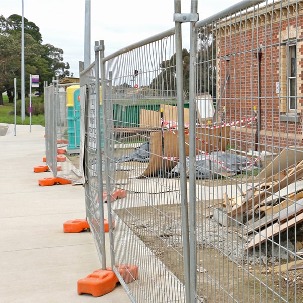 what's the process for booking the pickup of the temporary fence once my job or even is over